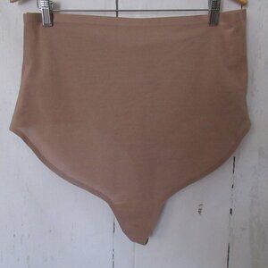 New Skims High Waisted Thong 4X Sienna Beige Panties Shapewear Plus Size